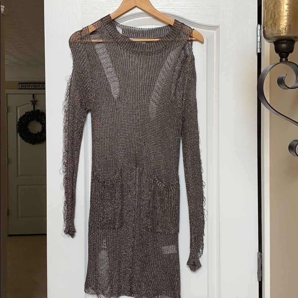 Blouse w styled rips